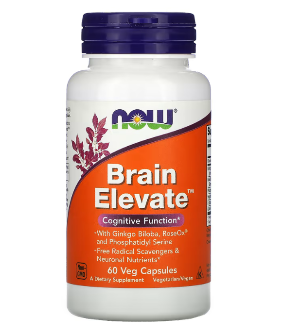 Витамины для мозга Now Foods (Brain Elevate) 60 растительных капсул - фото 1 - id-p1866767679