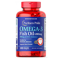 Рыбий жир Омега-3 Puritan&#039;s Pride (Omega-3 Fish Oil) 1200 мг 100 капсул