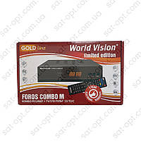 Комбинированный ресивер (Т2 + спутник) WORLD VISION FOROS Combo M