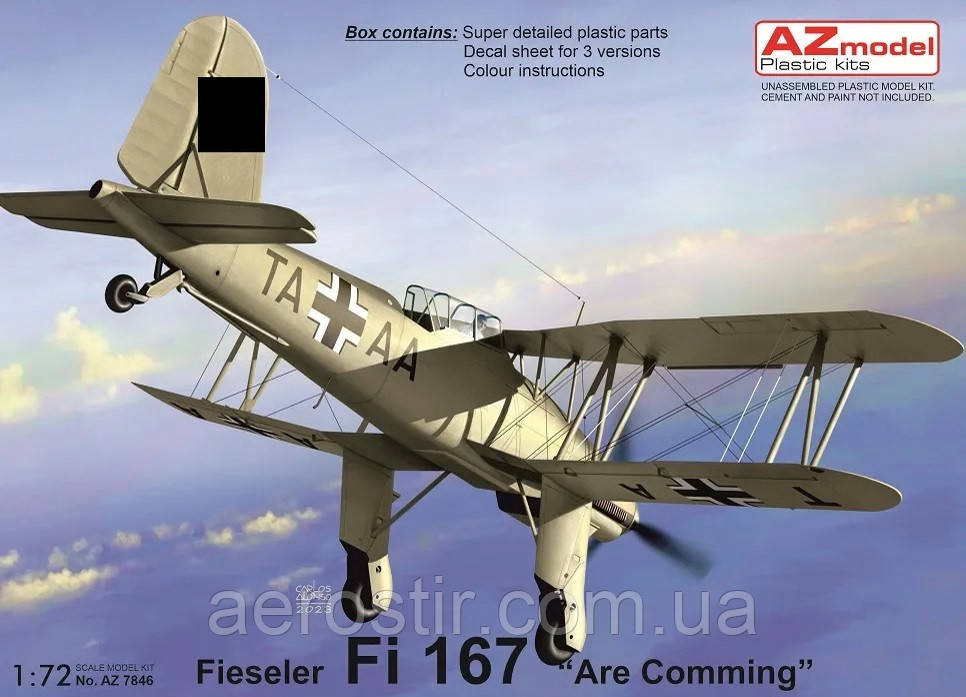 Fieseler Fi 167 "Are Coming" 1/72 AZ Model 7846, фото 1