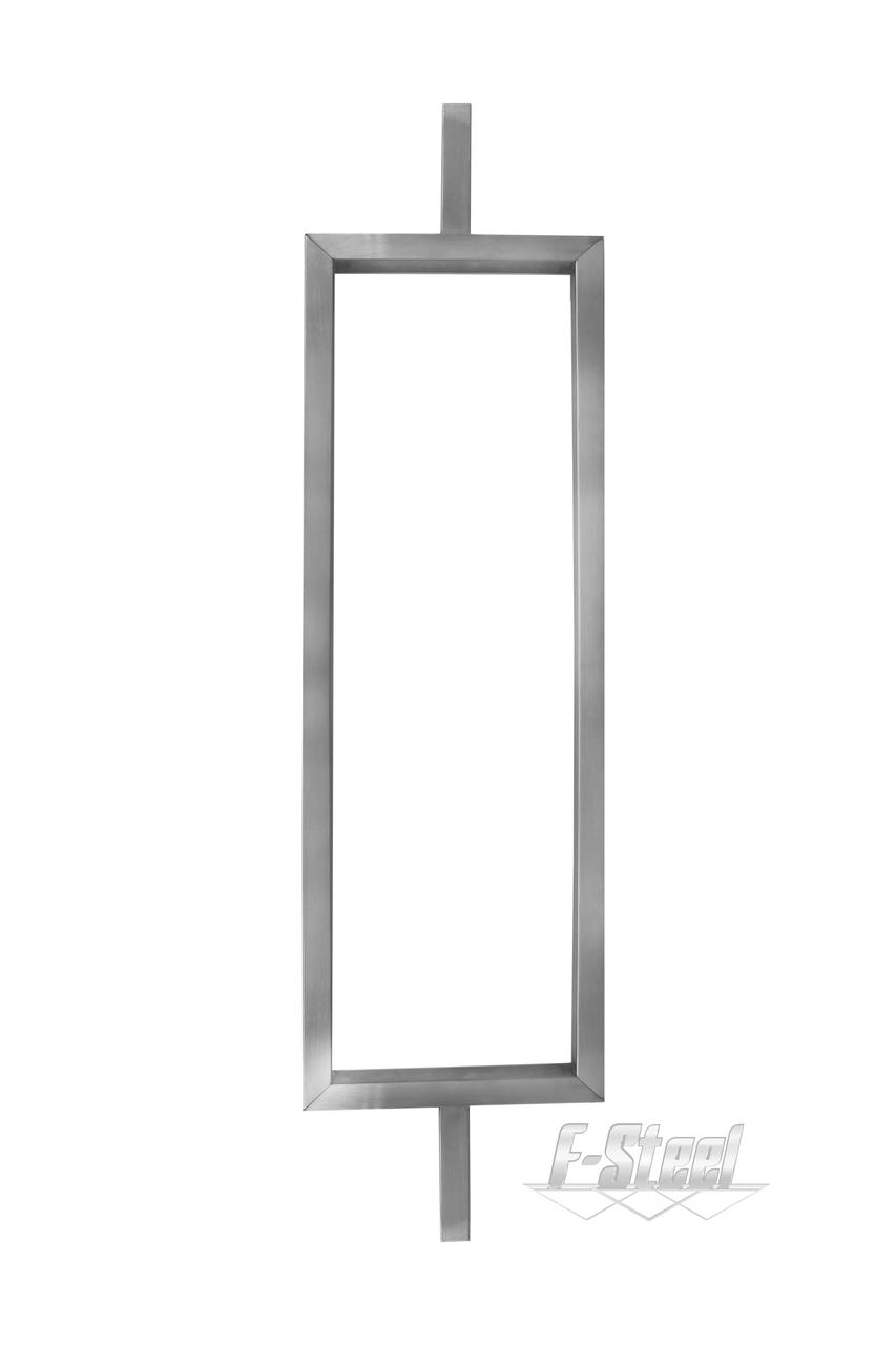 Декоративна стійка H:800*200mm з труби 20*20mm, Т:1,35mm, сатинова