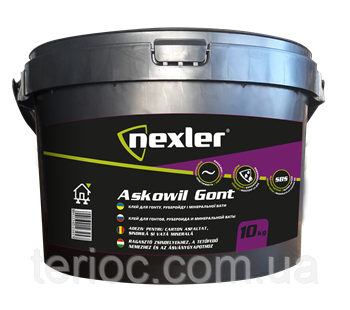NEXLER ASKOWIL (ASKOWIL GONT) - Бітумно-каучукова мастика на основі розчинників, клей для бітумної черепиці