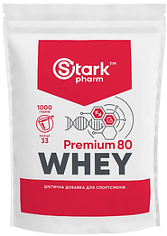 Протеїн Whey 80 Premium Stark Pharm 1 кг Шоколад - Лісовий горіх