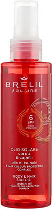 Олія захисна для волосся і тіла Brelil Solaire Oil SPF 6 150 мл, фото 1