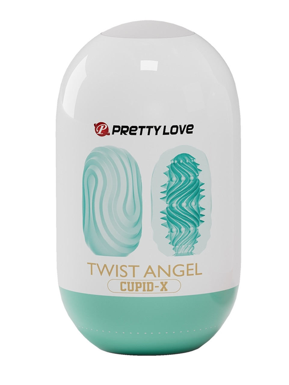 Мастурбатор яйце Pretty Love Twist Angel Cupid X Egg Blue, Бірюзовий