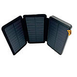 Розкладний Power bank Baseo 35000mAh 3 сонячні панелі з ліхтариком, фото 7