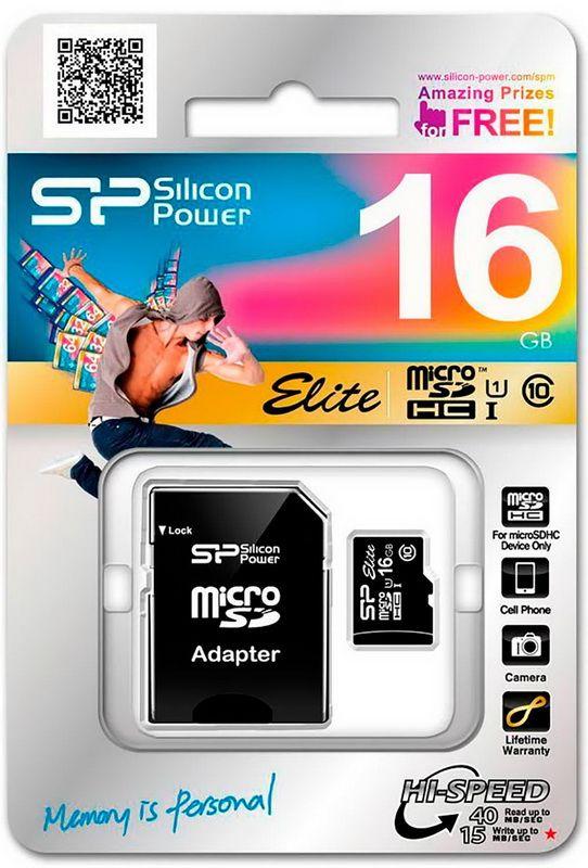 Картка пам'яті 16 GB Silicon Power MicroSDHC