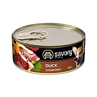 Savory Gourmand Duck 100 г влажный корм для собак в консерве Сейвори с уткой