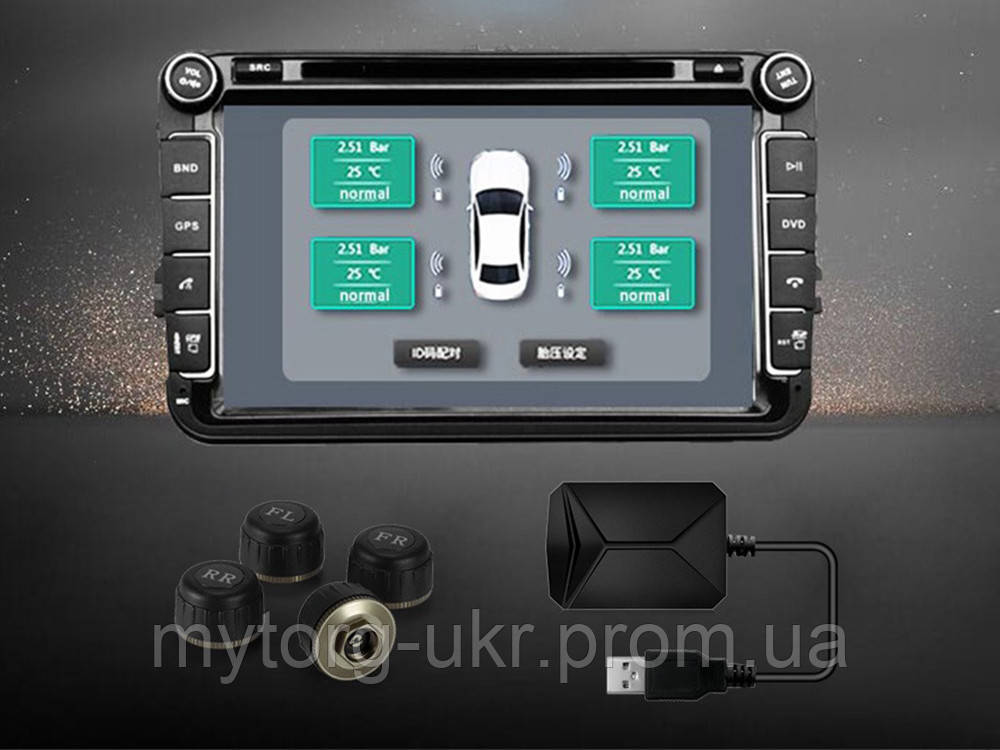 Система контроля давления в шинах USB TPMS Android для большинства ...