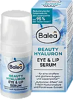 Balea Beauty Effect Eye & Lip Serum Сироватка з гіалуроновою кислотою для шкіри навколо очей та губ 30+ 15 мл