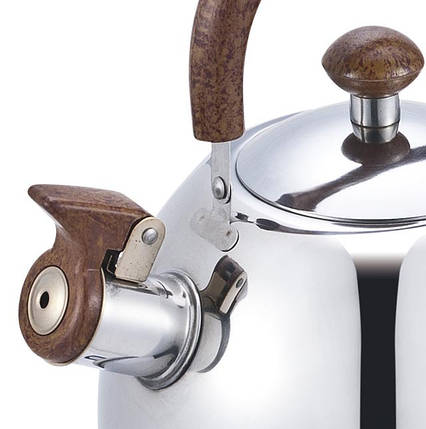 Чайник із свистком із нержавіючої сталі Benson BN-712 2,5 л, фото 2