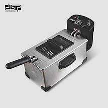 Фритюрниця електрична професійна DSP KB 2079 2000 Вт 3 л мультипіч, фото 2