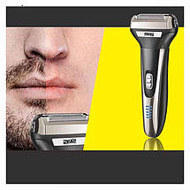 Електробритва з триммером 3 в 1 DSP 60090 функціональний прилад для гоління, фото 4