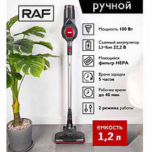 Автомобільний бездротовий ручний пилосос без мішка 100 Вт RAF R.8667 Вакуумний вертикальний пилосос, фото 3