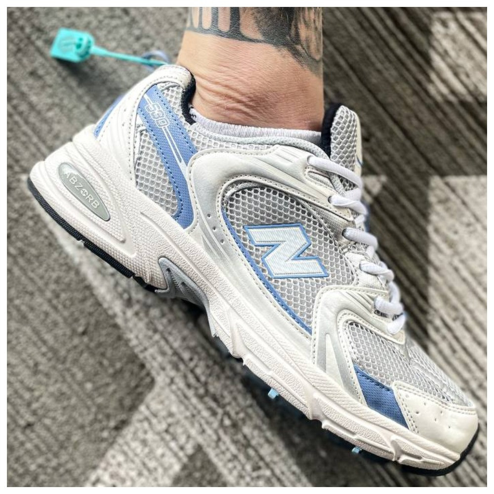 Чоловічі / жіночі кросівки New Balance 530 Steel Blue, унісекс білі кросівки нью беленс 530, NB 530 ню беланс нб