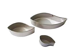 Форма для випічки печива каттер Вирубка металева Листочки в наборі 3 штуки