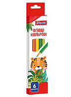 Олівці кольор."1 вересня"  6кол. Zoo Land 290640
