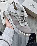 Чоловічі кросівки Lacoste Gray, фото 4