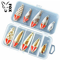 Набор колебалок FOX Trout Spoon Kit (10 шт приманок + коробка)