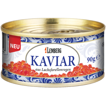 Ікра лососева форелі TM Lemberg з/б 90 грам, фото 1