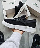 Чоловічі кросівки Lacoste Black/White, фото 2