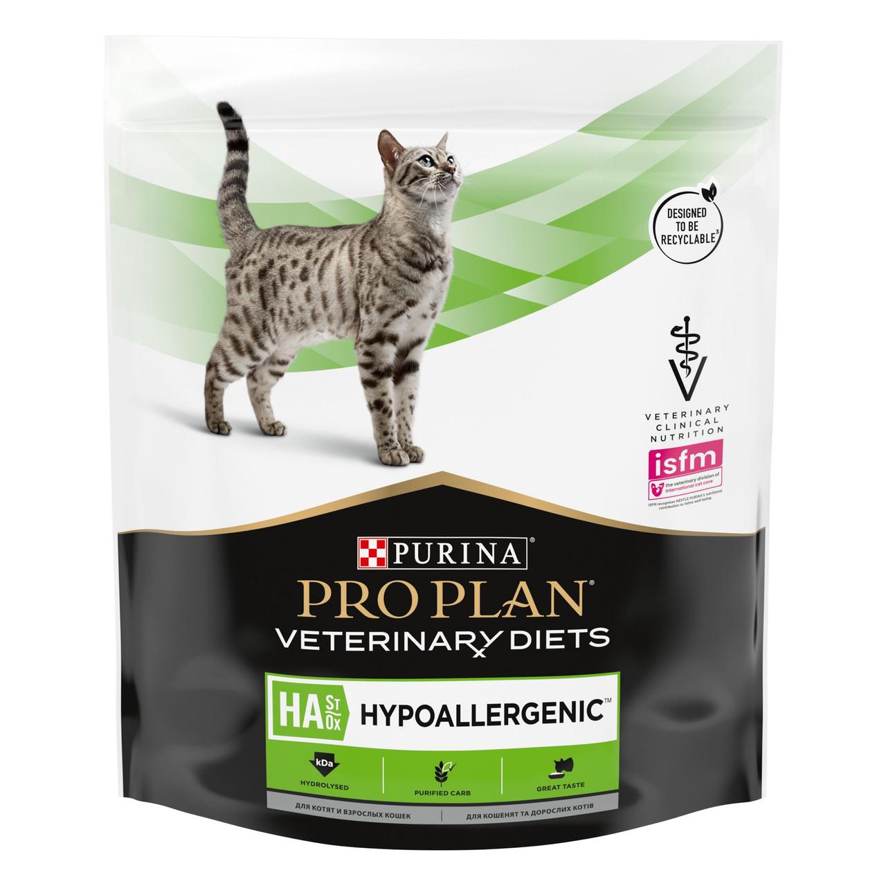 Purina Pro Plan Veterinary Diets HA Hypoallergenic корм для котів у разі алергічних реакцій 325г, фото 1