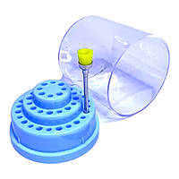 Підставка маленька під насадки для манікюрного фрезера на 48 шт голуба