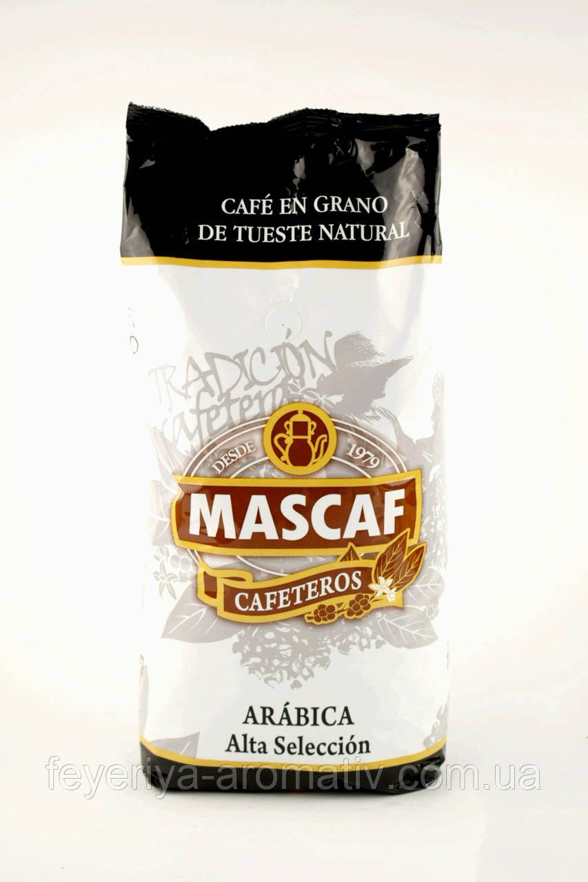 Кава в зернах Mascaf Cafeteros Arabika Alta Seleccion 1 кг Іспанія