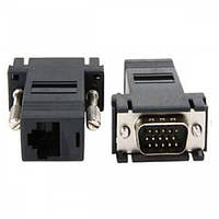VGA подовжувач за RJ45 крученою парою до 30 м UTP тато-тато