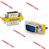 Перехідник DB9 (COM) тато-мама 9pin RS232, фото 3