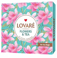 Чай Lovare Flowers & Tea 12 вкусов по 5 пак ассорти 60 пак