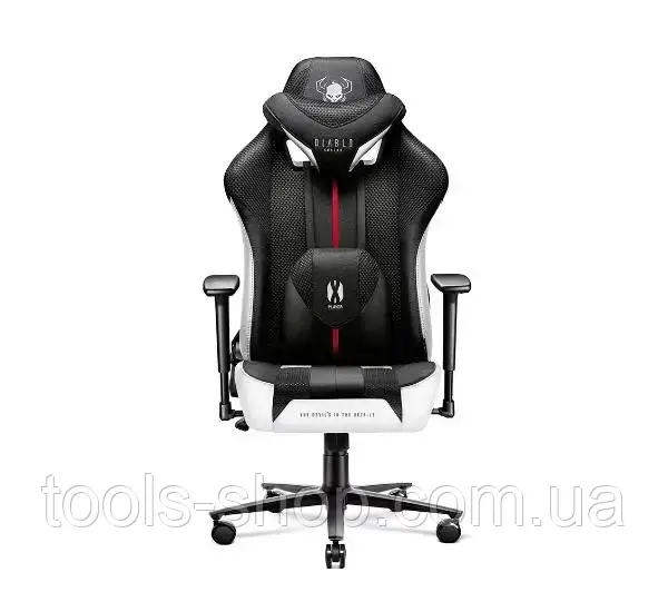 Комп'ютерне крісло Diablo Chairs X-Player 2.0 Normal Size чорна тканина (X-PLAYER2.0CZE)