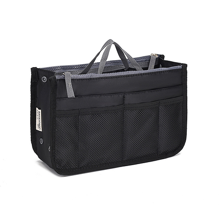 Органайзер для сумки Bag in Bag 28х17x10 см. Чорний колір, фото 2