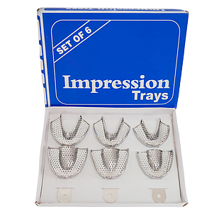 Impression Trays (відбиткові Ложки), набір 6 шт, металеві