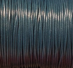 Шнур на метраж Finding Вощеный шнур Бирюзовый Нейлоновый 1 мм Для браслета подвески кулона - фото 1 - id-p1881291698