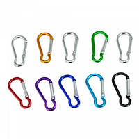 10x Карабін похідний алюмінієвий 4.6 см