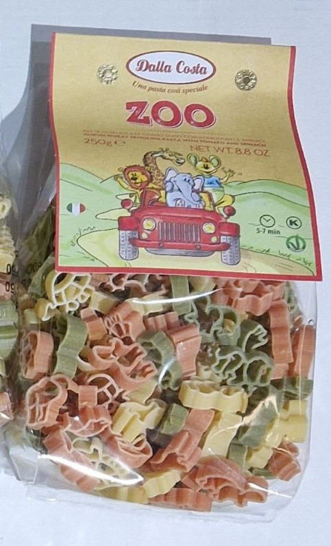 Дитячі макарони Dalla Costa Zoo 250 г., фото 1