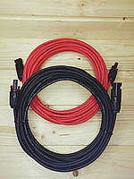 Комплект з'єднувальних кабелів з роз'ємами MC4 довжиною 3м