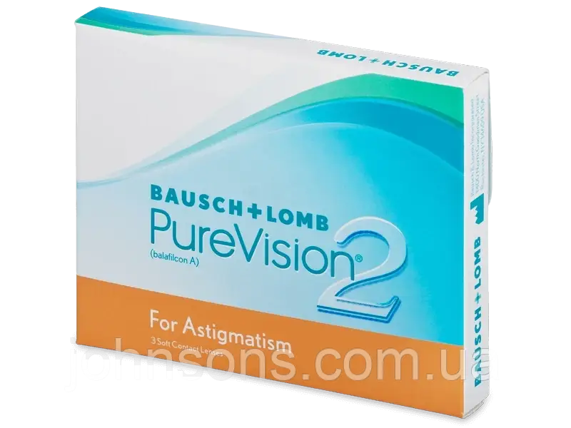 Контактні лінзи PureVision 2 for Astigmatism 1уп (3шт), Астигматичні контактні лінзи PureVision 2