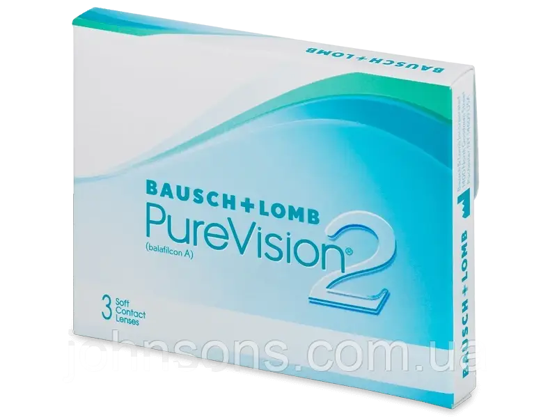 Лінзи PureVision2 - 1уп (3шт) | Контактні лінзи Bausch + Lomb PureVision 2 | Лінзи Пур віжн