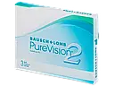 Контактні лінзи PureVision2 1уп(3шт)  + 1 лінза та 1 розчин в Подарунок, фото 2