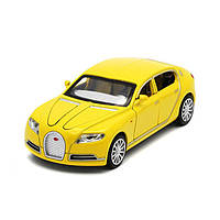 Машинка металлическая детская Bugatti Galibier Auto Expert Желтый