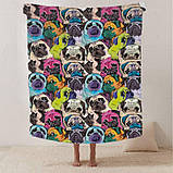 Плед велюровий з принтом 135см*160см, фото 10