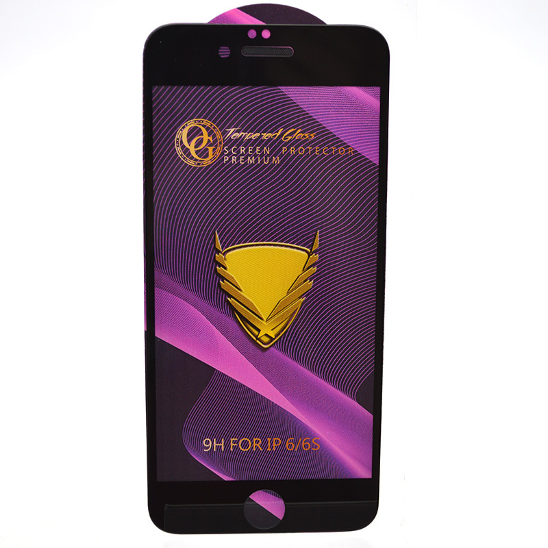 Защитное стекло OG Golden Armor для iPhone 6/iPhone 6s Black, фото 1