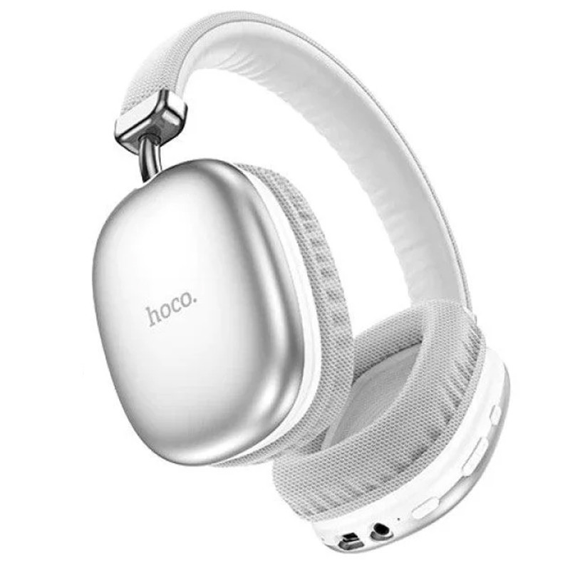 Накладні Бездротові Bluetooth-Навушники Hoco W35 Стерео Навушники з MP3 Плеєром Silver