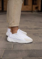 Чоловічі кросівки Adidas Ozelia White Адідас Озелія білі замша текстиль рефлектив демісезон, фото 5