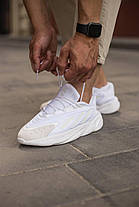 Чоловічі кросівки Adidas Ozelia White Адідас Озелія білі замша текстиль рефлектив демісезон, фото 6