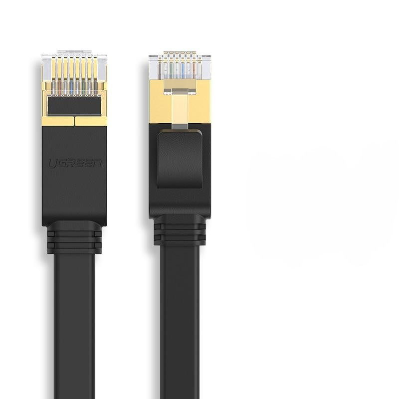 Патч-корд Ugreen багаторічний кабель 10 Гбіт/с Ethernet RJ45 Cat 7 високоякісний мережевий плоский кабель NW107
