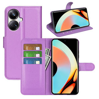 Чохол-книжка Litchie Wallet для Realme 10 Pro Plus 5G Violet