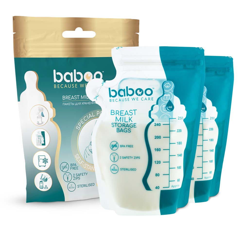 Пакети для зберігання грудного молока BABOO, 25 шт.